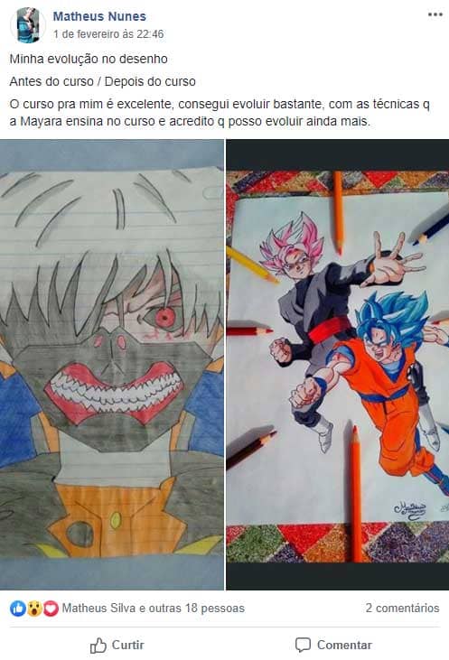 curso de desenho: Aprenda a desenhar Animes, Mangas - FAN ART2.0